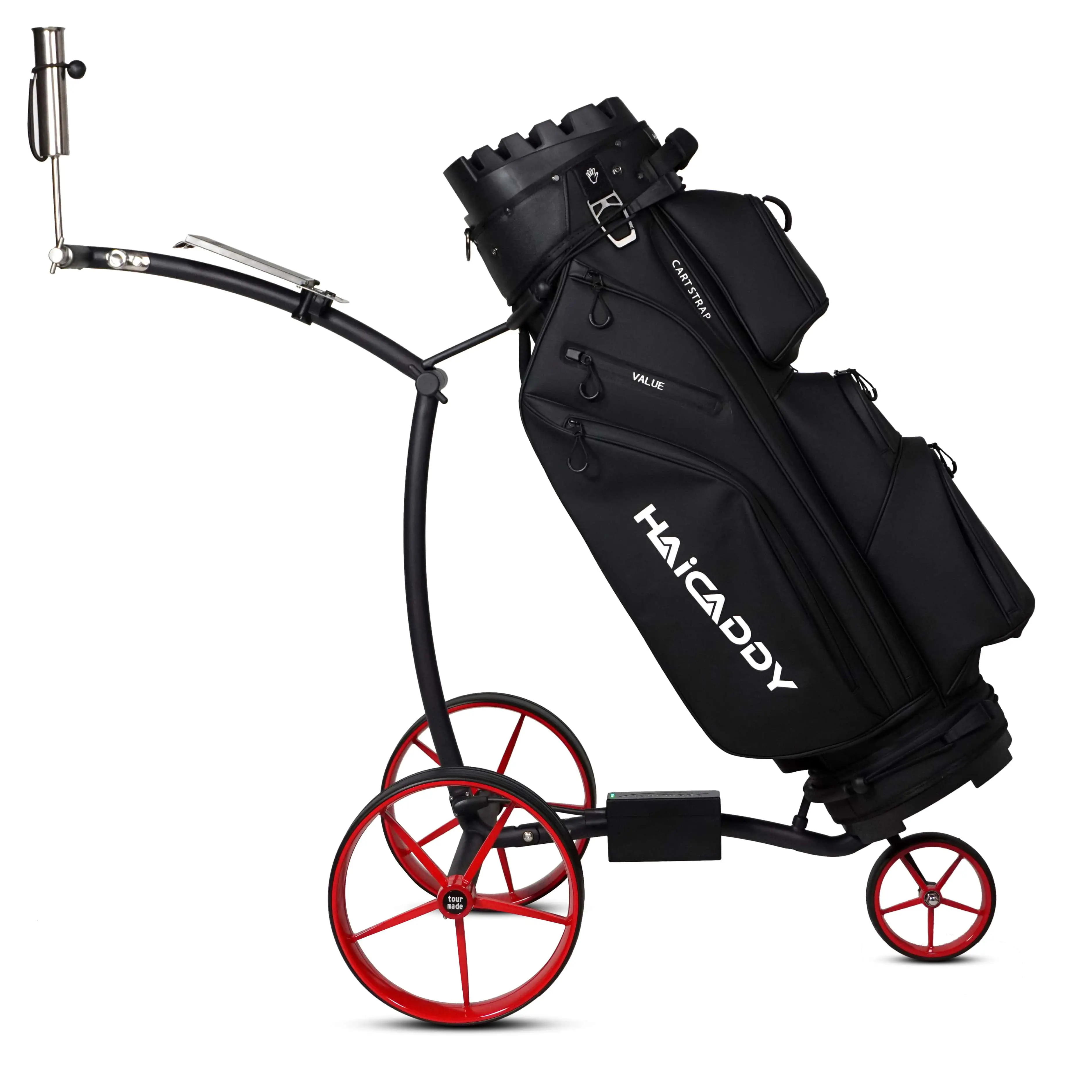 Tour Made Haicaddy® HC9S BLACK EDITION Chariot de golf électrique