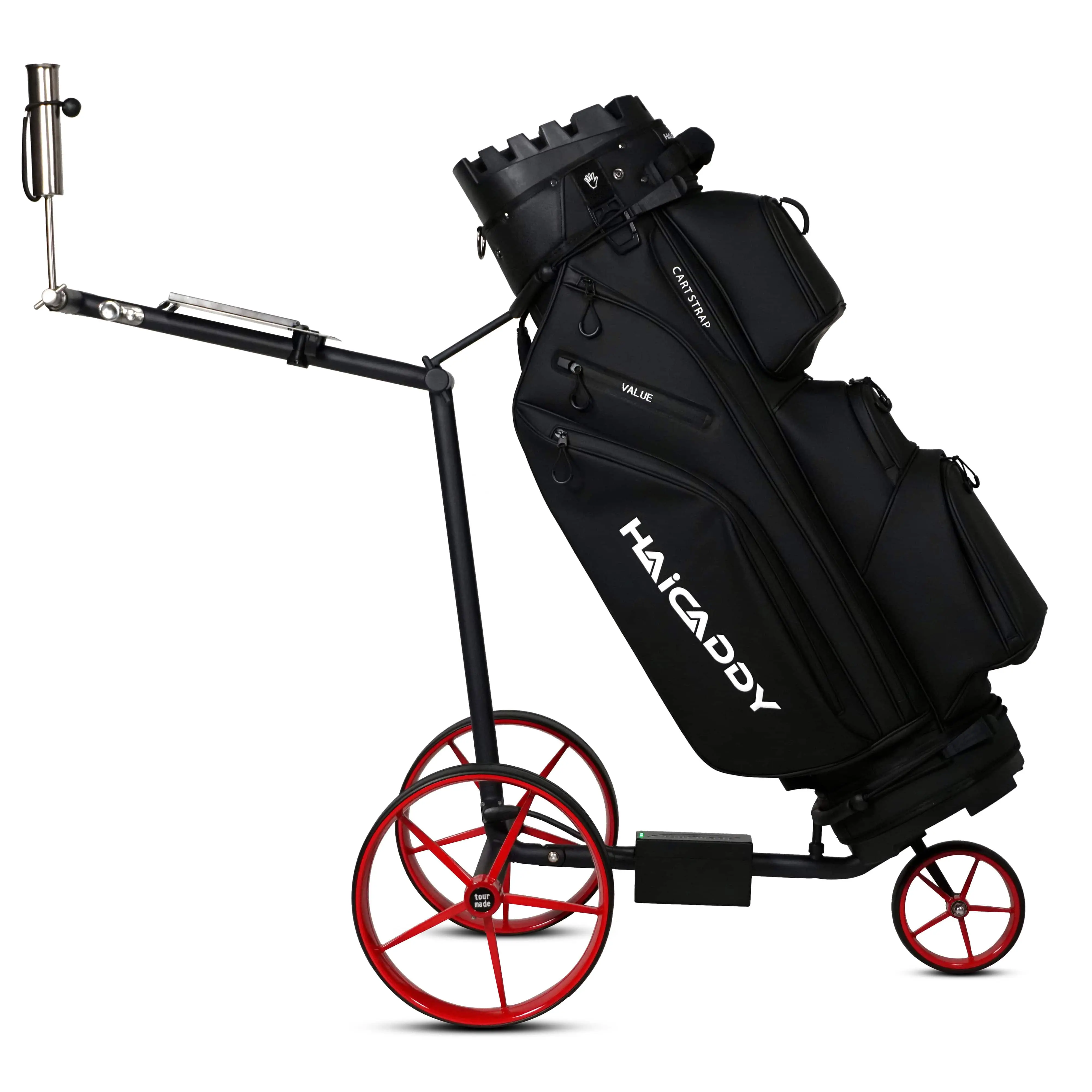 Tour Made Haicaddy® HC9 BLACK EDITION Chariot de golf électrique