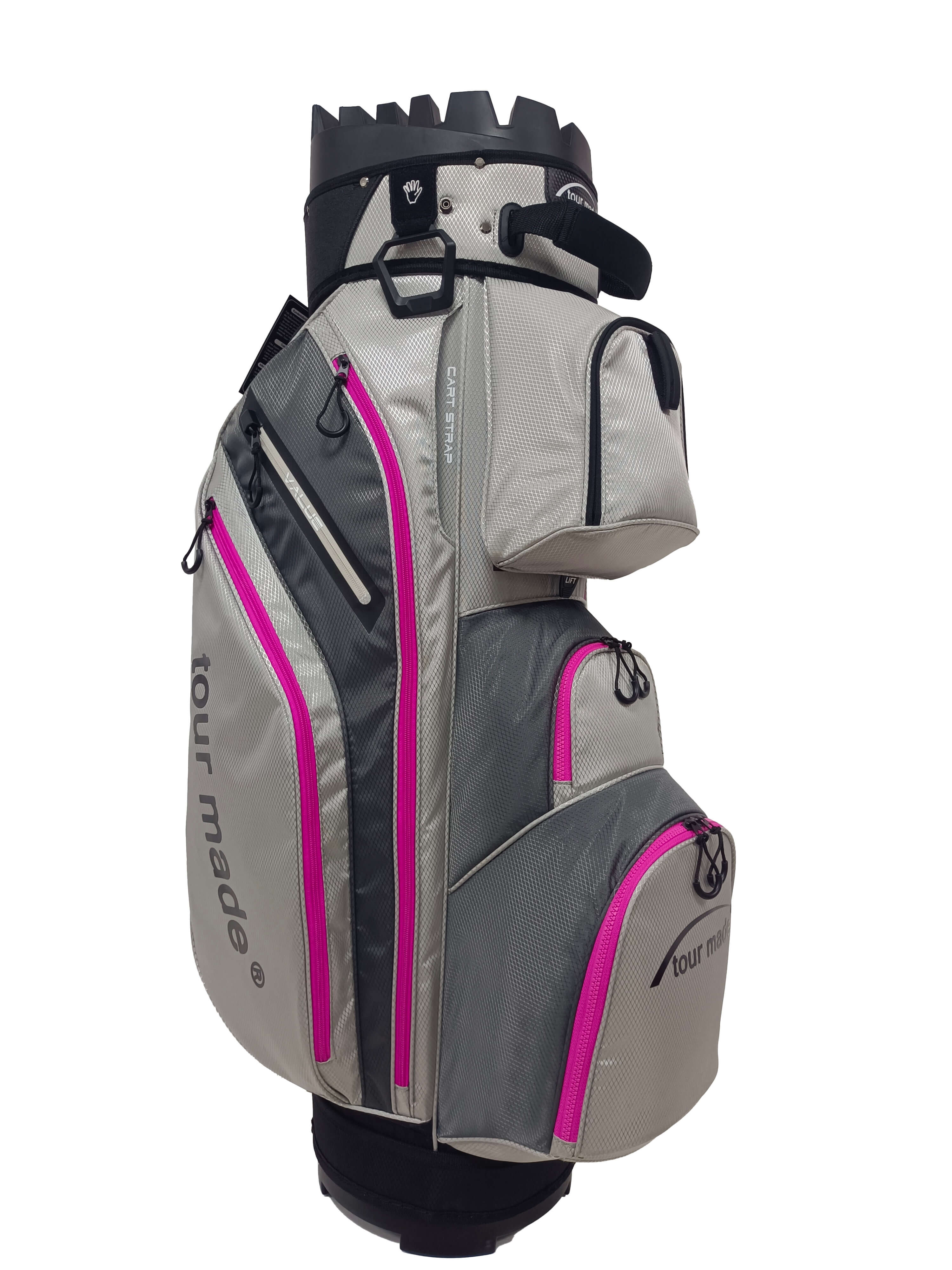 PRE-SALE tour made organiser golf bag with magnetic pocket